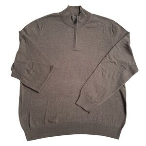 Jos A Bank Merino Wool Quarter Zip Sweater XXL